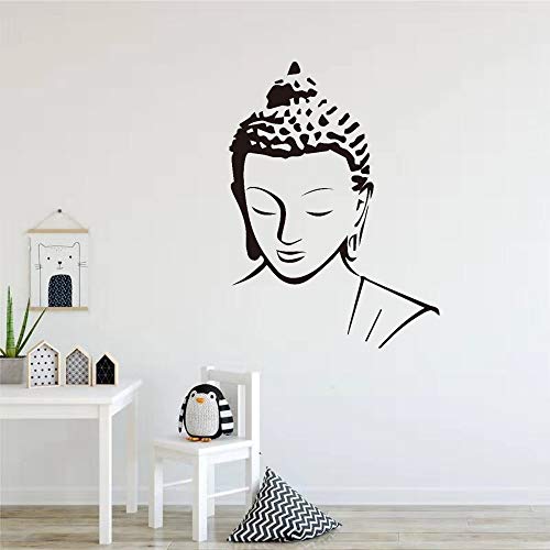 Tianpengyuanshuai Pegatinas de Pared de Buda religioso decoración del hogar Mural de Vinilo artístico extraíble para decoración de Arte de Pared de Sala de Estar 80x59cm