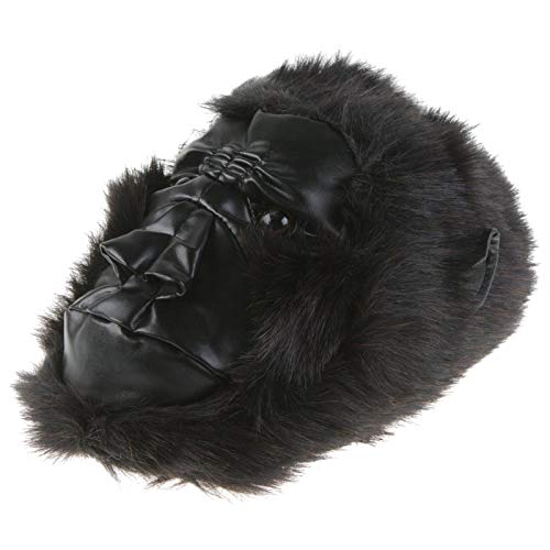 Tierhausschuhe Gorilla Tier Hausschuhe Pantoffel Puschen Schlappen Kuscheltier Plüsch Herren Schwarz 36-49, TH-Gorilla, Schuhgröße 48/49