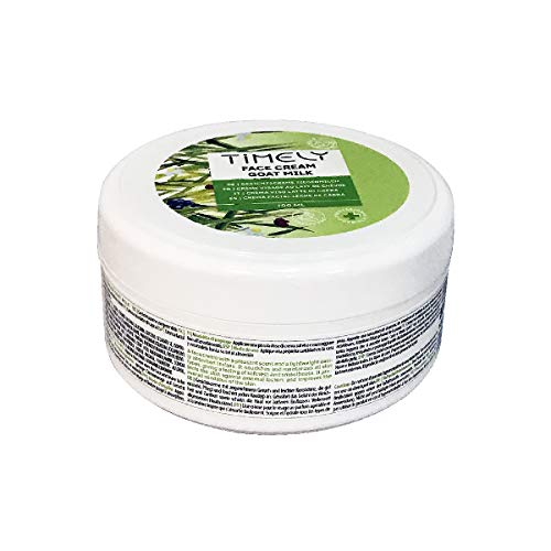 Timely - Crema facial hidratante de leche de cabra con proteínas de leche y vitamina E, 100 ml