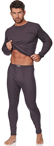 Timone Calzoncillos Largos Ropa Térmica Hombre (Grafito, XXL)