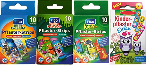 Tiritas infantiles/tiritas/rayas para niños en el juego - con divertidos motivos de colores a elegir: multicolor - animales - dibujos animados - aventura/para niños