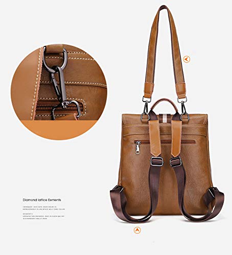 Tisdaini Bolsos Mochila Mujer Moda antirrobo Casual Viaje Escolar Bolso