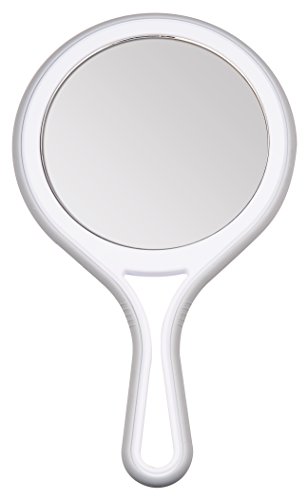 Titania – Espejo de mano con espejo normal y 5 aumentos, 1 unidad de 245 g