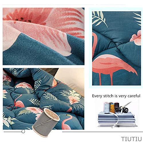 TIUTIU Edredón De Algodón De Invierno - Núcleo Cálido De Edredón, Edredón Grueso De 5 Kg - Relleno De Terciopelo De Plumas, Acolchado Delicado, Edredón Cálido De Otoño E Invierno (1,150x200cm - 3kg)