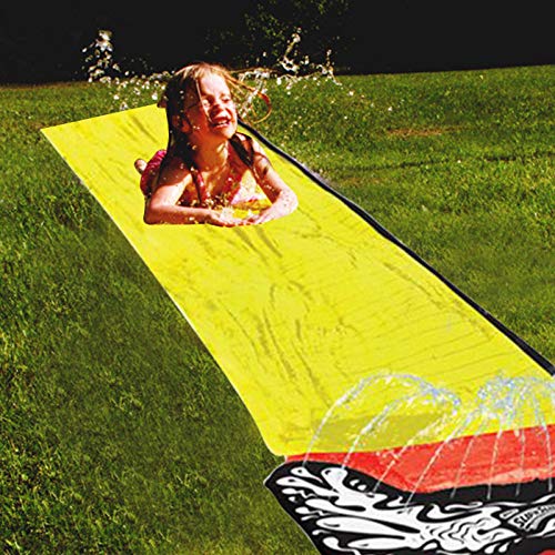 Tobogán Acuático Inflable 20 Pies Piscina De Doble Corredor Parque De Verano para Niños Jugar En El Patio Diversión Al Aire Libre Salpicaduras Slip N Slide Wave Rider,B