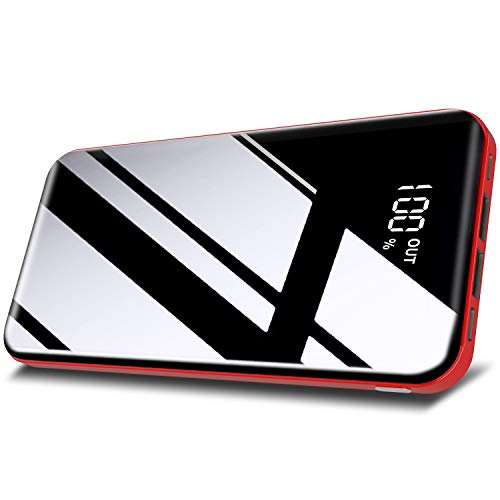 Todamay Batería Externa 26800mAh Carga Rápida Power Bank con 3 Entradas y 2 Puertos USB Cargador Portátil Móvil Ultra Alta Capacidad con Pantalla LCD Digital para Smartphones Tabletas y Más