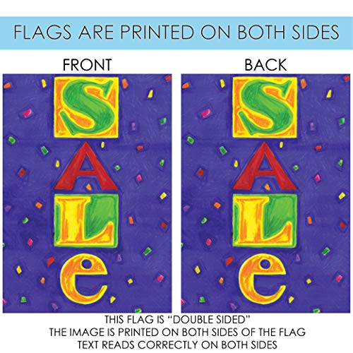 Toland Home Garden Azul Venta 28 x 40 Pulgadas Decorativo USA-Produced Doble Cara casa Bandera