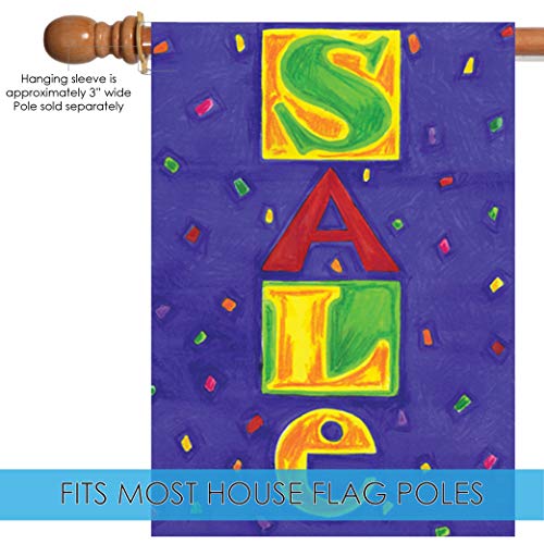 Toland Home Garden Azul Venta 28 x 40 Pulgadas Decorativo USA-Produced Doble Cara casa Bandera