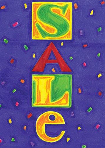 Toland Home Garden Azul Venta 28 x 40 Pulgadas Decorativo USA-Produced Doble Cara casa Bandera