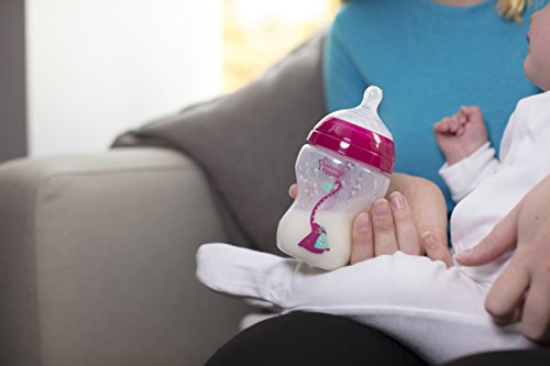 Tommee Tippee Biberón Anti-cólicos Avanzado, 340 ml, rosa