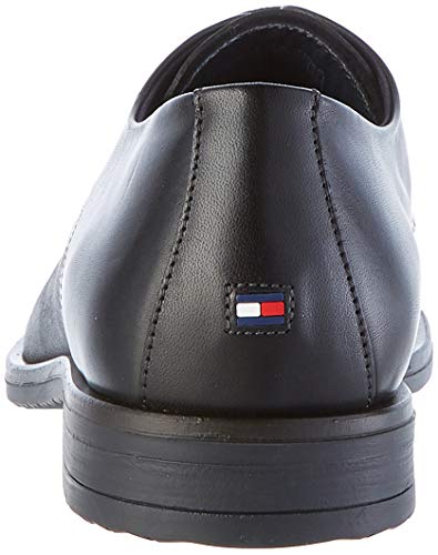 Tommy Hilfiger Core Leather Lace Up Shoe, Mocasines para Hombre, Negro (Black Bds), 41 EU