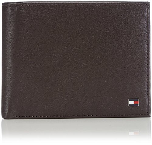 Tommy Hilfiger Eton Trifold, Catera para Hombre, Brown 41, OneSize