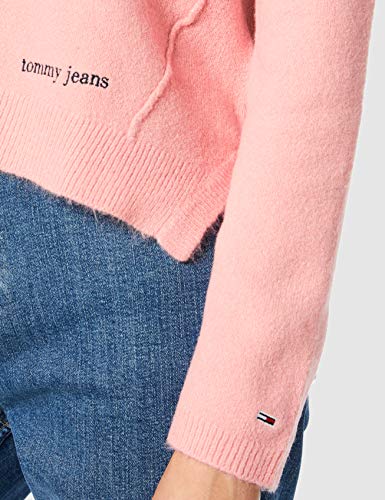 Tommy Hilfiger Tjw Side Stitch Detail Sweater Sudadera, Rosa (Pink Te6), 34 (Talla del Fabricante: X-Small) para Mujer