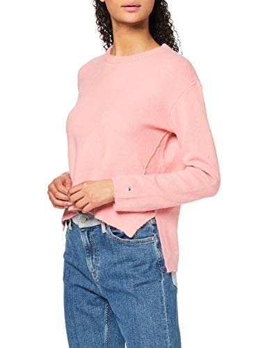 Tommy Hilfiger Tjw Side Stitch Detail Sweater Sudadera, Rosa (Pink Te6), 34 (Talla del Fabricante: X-Small) para Mujer