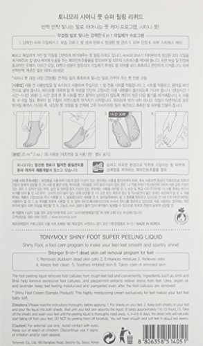 Tonymoly Shiny Foot Super Peeling líquido, 25 ml