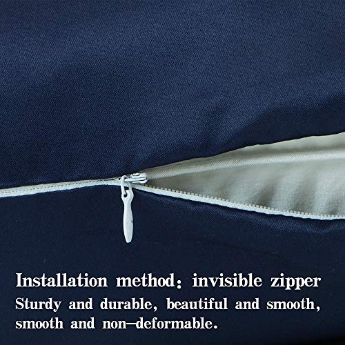 Toopeek Anchor Hotel Luxury Bed Linen Tattoo Style Navy Symbol Sketch con cinta y letras vintage Insignia de poliéster, suave y transpirable (King), gris carbón blanco