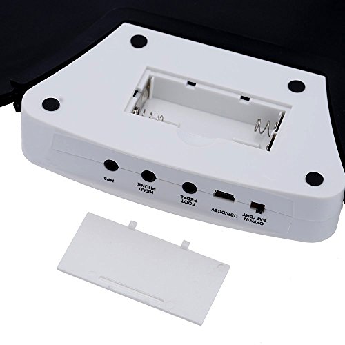 Top-Longer Electrónico Enrolle Drum Pad Kit Silicio Plegable-Tambor portátil y Profesional