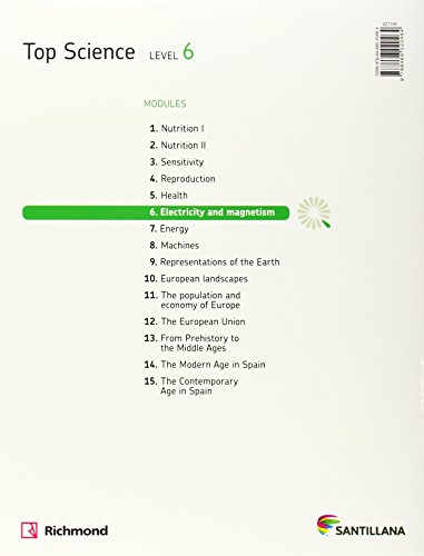 TOP NATURAL SCIENCE 6 ELECTRICITY AND MAGNETISM - 9788468020464