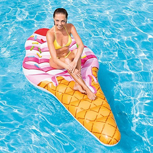 TOYLAND® Gigante Cono de Helado Lilo - 2.2M x 1.07M (88 "x42) Playa de Verano y Piscina Lilo