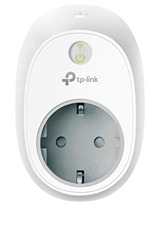 TP-Link HS100 - Enchufe Inteligente para Controlar Sus Dispositivos Desde Cualquier Lugar, sin Necesidad de Concentrador, Funciona con Amazon Alexa y Google Home e Ifttt, Wi-Fi Ready