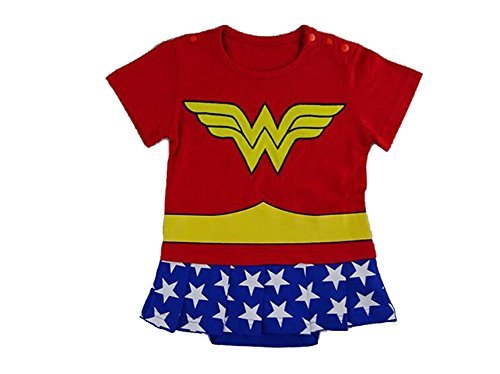 Traje infantil inspirado en Wonder Woman. 6-9 meses