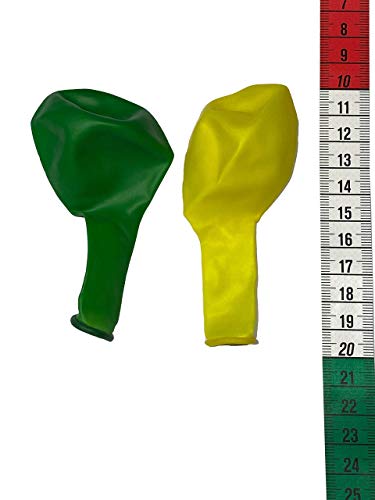 TrendClub100® Globo 100 Globos - Neón Fluorescente - Rosa Naranja Verde Amarillo Violeta