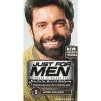 tres paquetes de para JUST FOR MEN barba/bigote/patillas real negro M-55