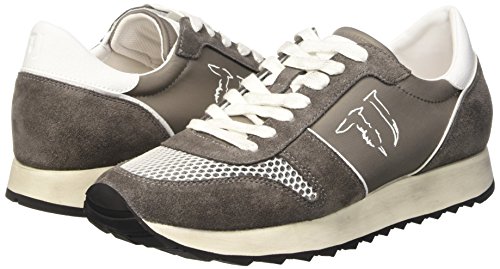 Trussardi Jeans 77S06449, Zapatillas Deportivas para Interior para Hombre, Gris (18 Grigio), 45 EU