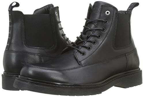 Trussardi Jeans Combat Boot, Botas Militares para Hombre, Negro (Black K299), 40 EU