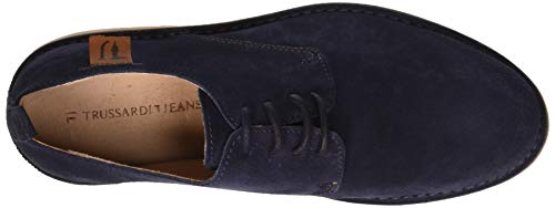 Trussardi Jeans Derby Suede, Oxford para Hombre, U280, 40 EU