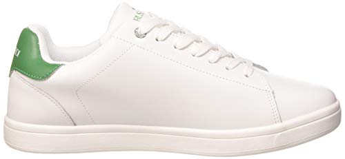 Trussardi Jeans Sneaker ECOLEATHER Rubber PATC, Oxford Plano para Hombre, W620, 44 EU