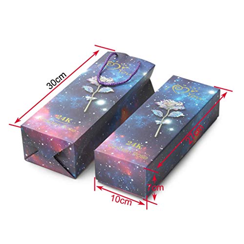 Tumao 24K Gold Rose, Regalos Creativos un Ramo Flores de Rosas de Lámina Oro, Cumpleaños, Día de San Valentín, Día de la Madre, Flor Artificial de Aniversario para Ella