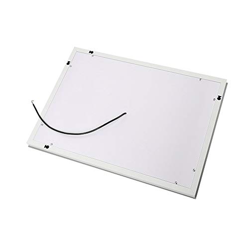 Turefans Espejo baño, Espejo baño con luz, Interruptor táctil, Suspensión Vertical/Horizontal, 22W, luz LED Blanca fría