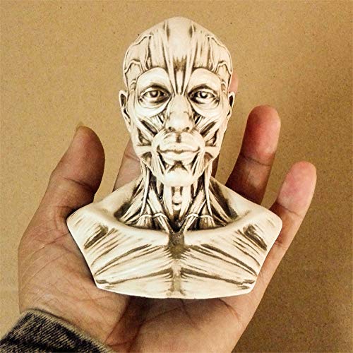 TURZJH Estatua Estatua Escultura Pequeño Retrato   Escultura de Resina de Calavera Retro Decoración Decorativa Decorativa Familia Cafe Bar, Gris