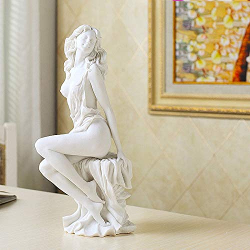 TURZJH Estatua Modern Home Desktop Resin Beauty Body Art Crafts Livingroom Decoration Ornament Office Bar Accessories Model Figurines, Photo Color