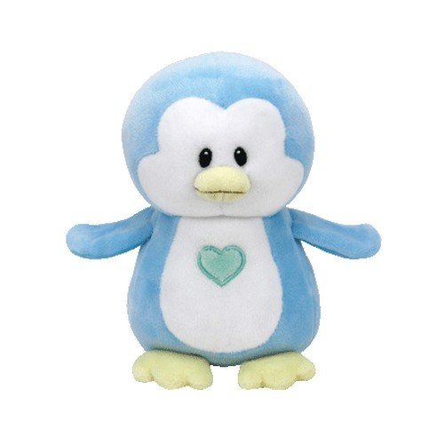Ty Baby TWINKLES-Pingüino Azul 15 cm (32158TY), Color, Blanco, Amarillo (United Labels Ibérica