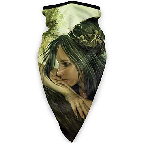 Tzshak Tree Nymph Elf Women Windbreak Scarf Mascarilla Lavable Mascarilla Antipolvo Pasamontañas Bandana