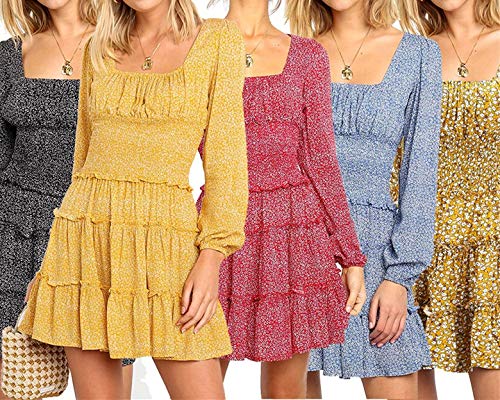 U/A Vestido de otoño e invierno de manga larga para mujer Naranja naranja 48