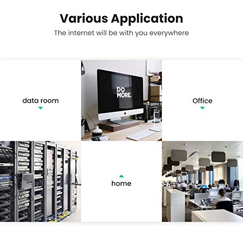 UGREEN Cable de Red Cat 7, Cable Ethernet Network LAN 10000Mbit/s con Conector RJ45 (10 Gigabit, 600MHz, Cable FTP), Compatible con Cat 6, Cat 5e, Cat 5, Cable Plano (5 Metros)