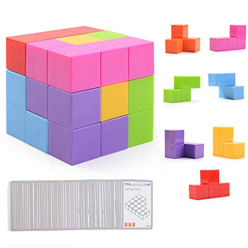 Ulikey Magic Cube Puzzle, Bloques de Construcción Cubo Juguetes Educativos, Cubo Rompecabezas Velocidad Juguete para Niños Juego de Entrenamiento Cerebral