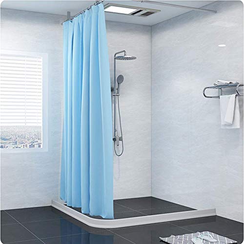 Umbral de ducha plegable, tiras impermeables y flexibles de bloqueo de agua de ducha - Barrera de ducha de silicona autoadhesiva Retenedor de sello de puerta (150cm)