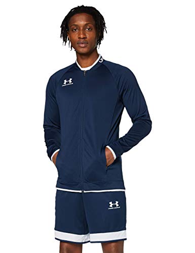 Under Armour Challenger III Jacket Hombre para Hacer, Ropa De Deporte Inspirada En Las Chaquetas Bomber, Azul, L