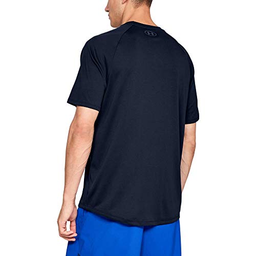 Under Armour Tech 2.0. Camiseta masculina, camiseta transpirable, ancha camiseta para gimnasio de manga corta y secado rápido, Academy/Graphite (408), XXL