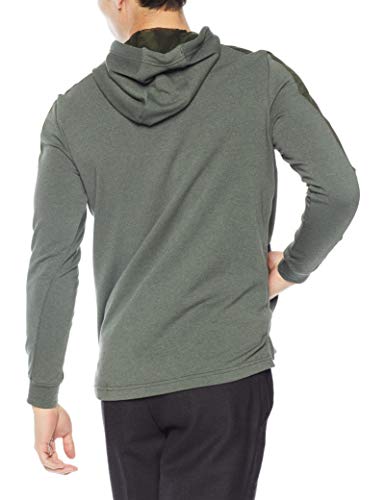Under Armour Threadborne Terry Po Capucha Parte Superior del Calentamiento, Hombre, Moss Green / / Black 492, SM