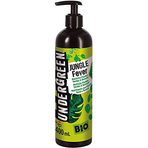 UNDERGREEN Jungle Fever Nutrientes para Plantas Verdes de Interior o terraza, Fertilizante líquido Bio, 400 ml