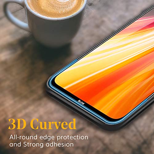 UniqueMe [3 Pack] Cristal Templado para Xiaomi Redmi Note 8T, Protector de Pantalla [9H Dureza ] [Sin Burbujas] HD Film Vidrio Templado para Xiaomi Redmi Note 8T