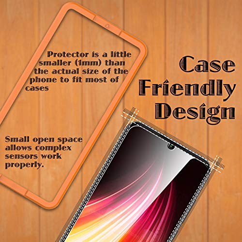 UniqueMe [3 Pack] Cristal Templado para Xiaomi Redmi Note 8T, Protector de Pantalla [9H Dureza ] [Sin Burbujas] HD Film Vidrio Templado para Xiaomi Redmi Note 8T