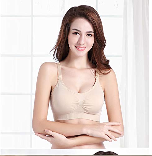 UNIVIEW Manos Libres de la Bomba de Mama enfermería Sujetador, Sujetador Ajustable La Lactancia Materna for el Pecho Que sostenía Bombas (Color : Pink L)