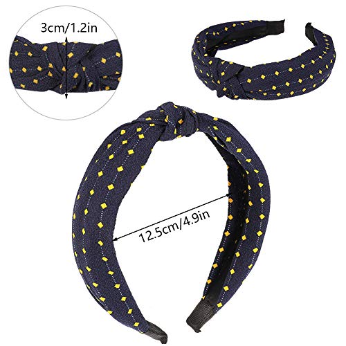 upain 12 Piezas Diademas Turbante Pelo Anchas Diadema Nudo Bandas de Pelo Cabeza Turbantes Cintas Pelo Elastica para Mujer Niñas