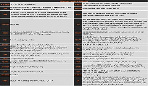 Upgrade4cars Juego de Fundas para Asientos de Coche Universales para Delanteros y Traseros | Set Funda Asiento Coches | Accesorios Interior Universal